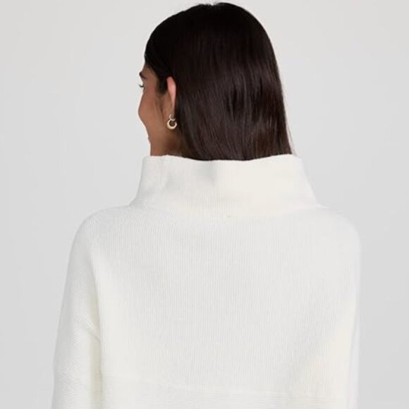 Free People Ottoman Slouchy Mock Neck Tunic Long Sleeve Cream Size Small - Picture 3 of 9